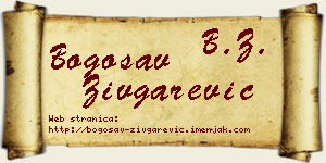 Bogosav Zivgarević vizit kartica